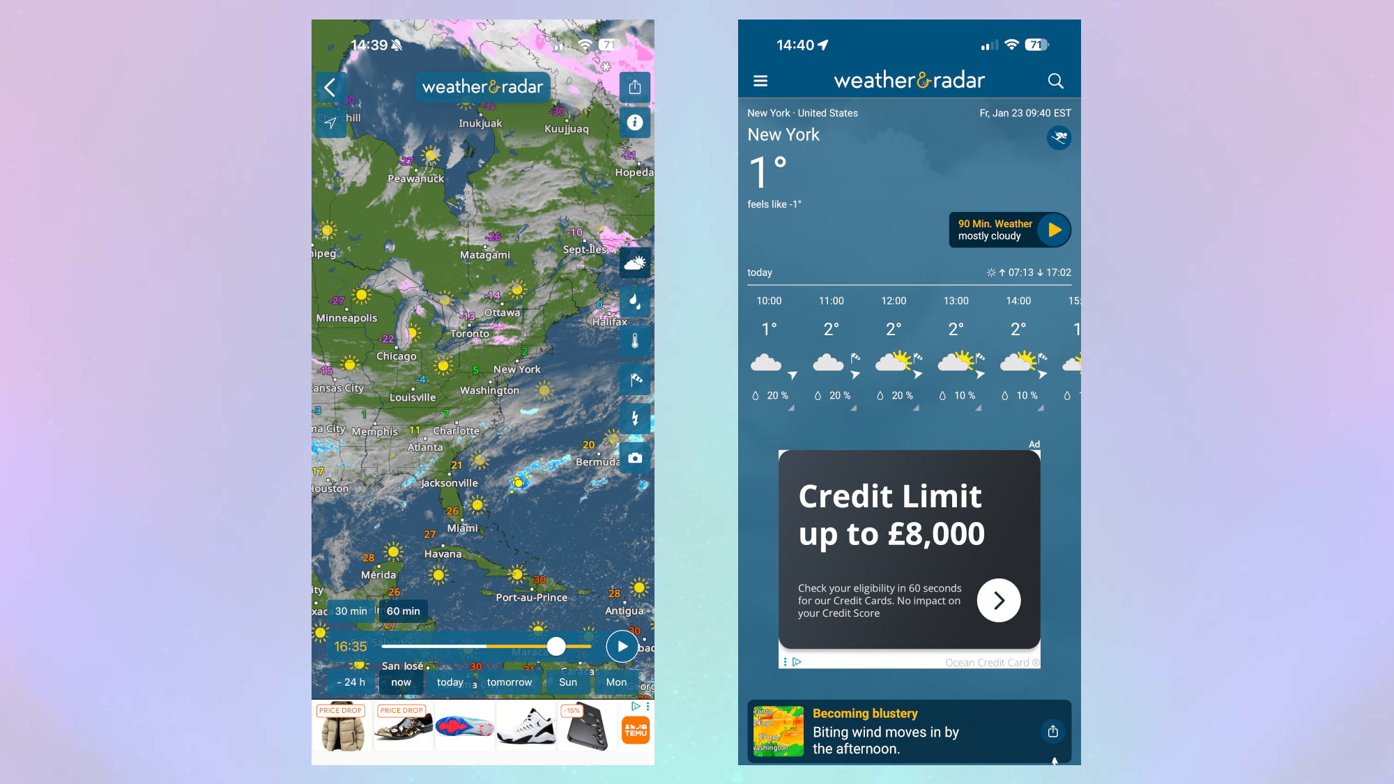 Weather &amp;amp; Radar app