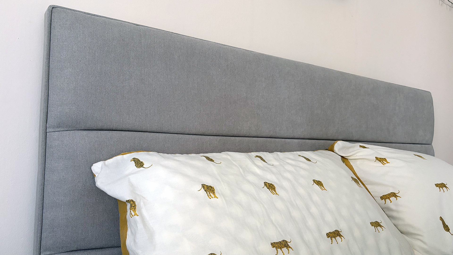 A close up of the headboard in sleep writer Ruth Jones' room