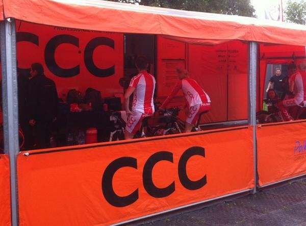 Polish riders spin out their legs