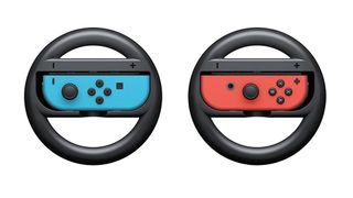 Product shot of the Joy-Con Wheel Pair, one of the best Nintendo accessories