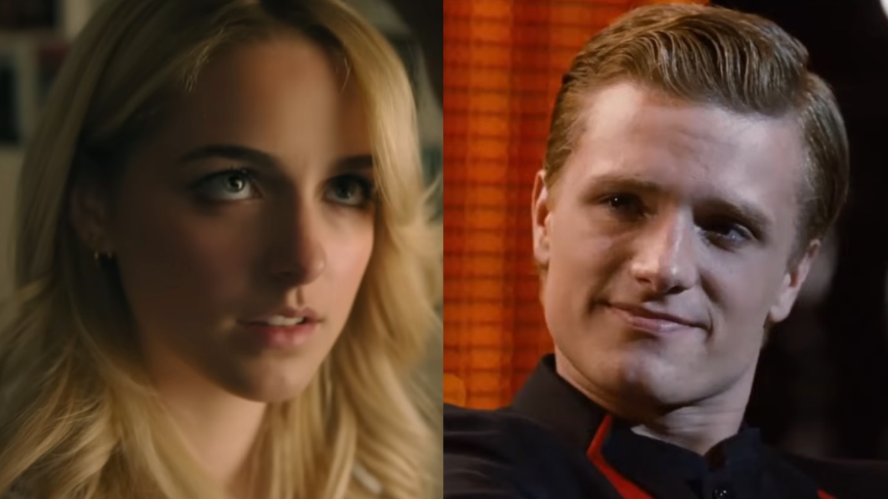 Mckenna Grace in Regretting You and Josh Hutcherson in The Hunger Games side by side 