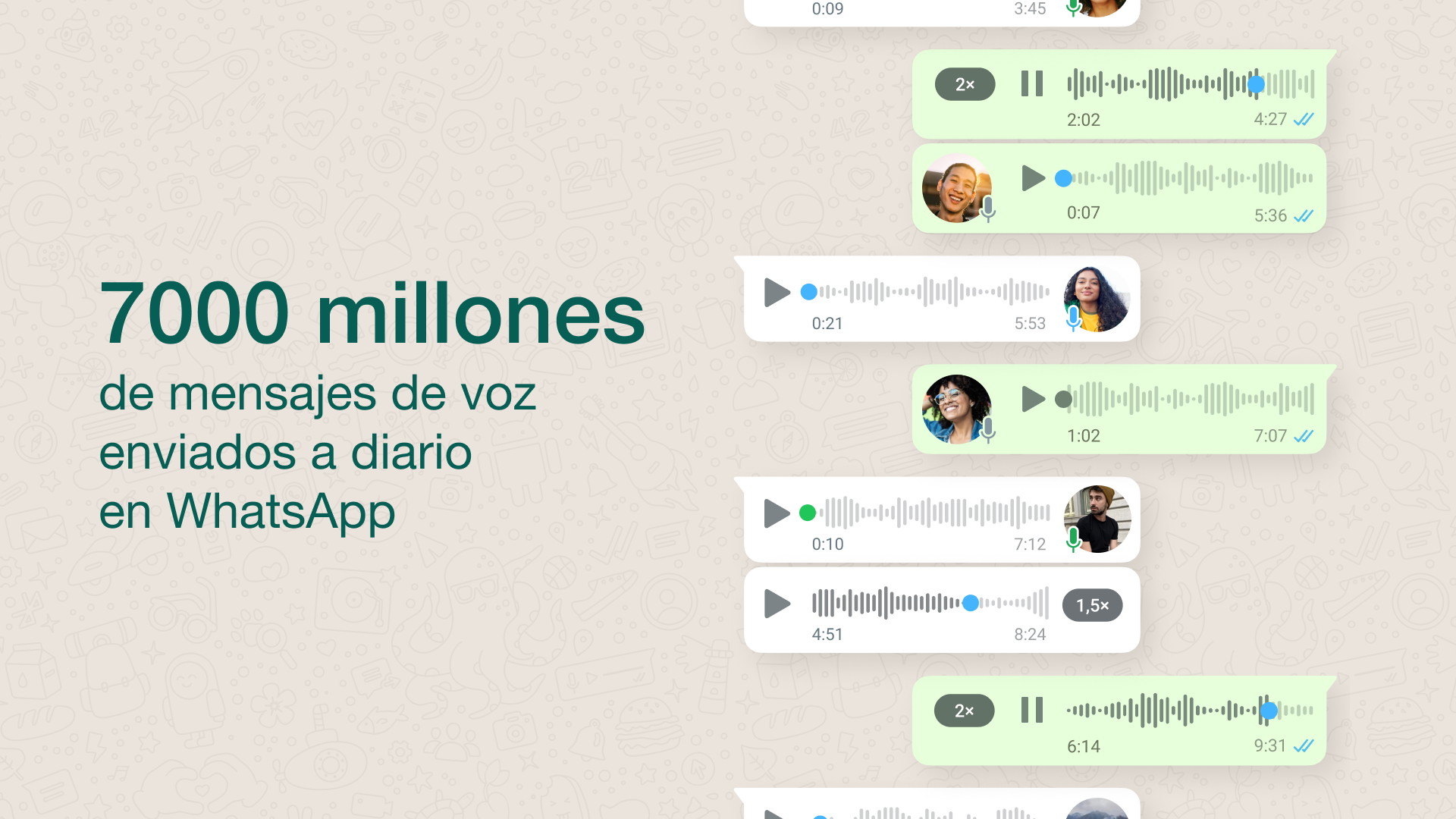 Notas de voz de WhatsApp