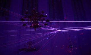 Purple laser lights