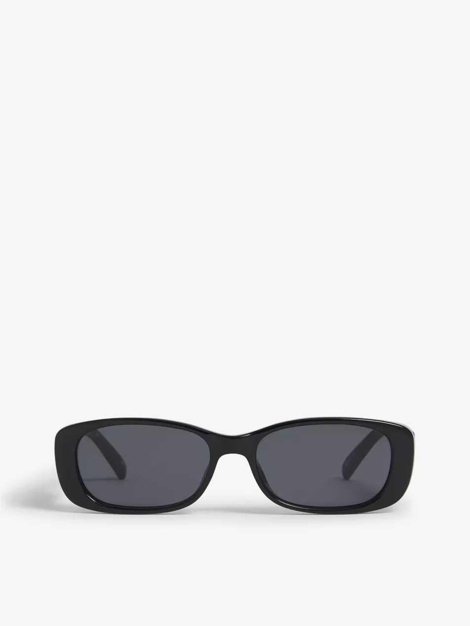 Unreal! Rectangular-Frame Acetate Sunglasses