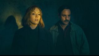 Brightwell and Jennings look shocked in The Gold season 2