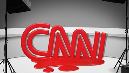 Melting CNN logo