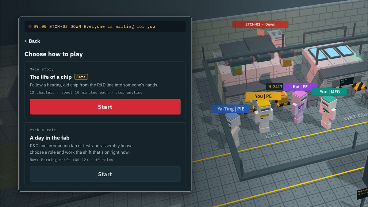 Fab24hr wafer fab engineering game