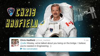 Hadfield Replies to Wheaton on Twitter