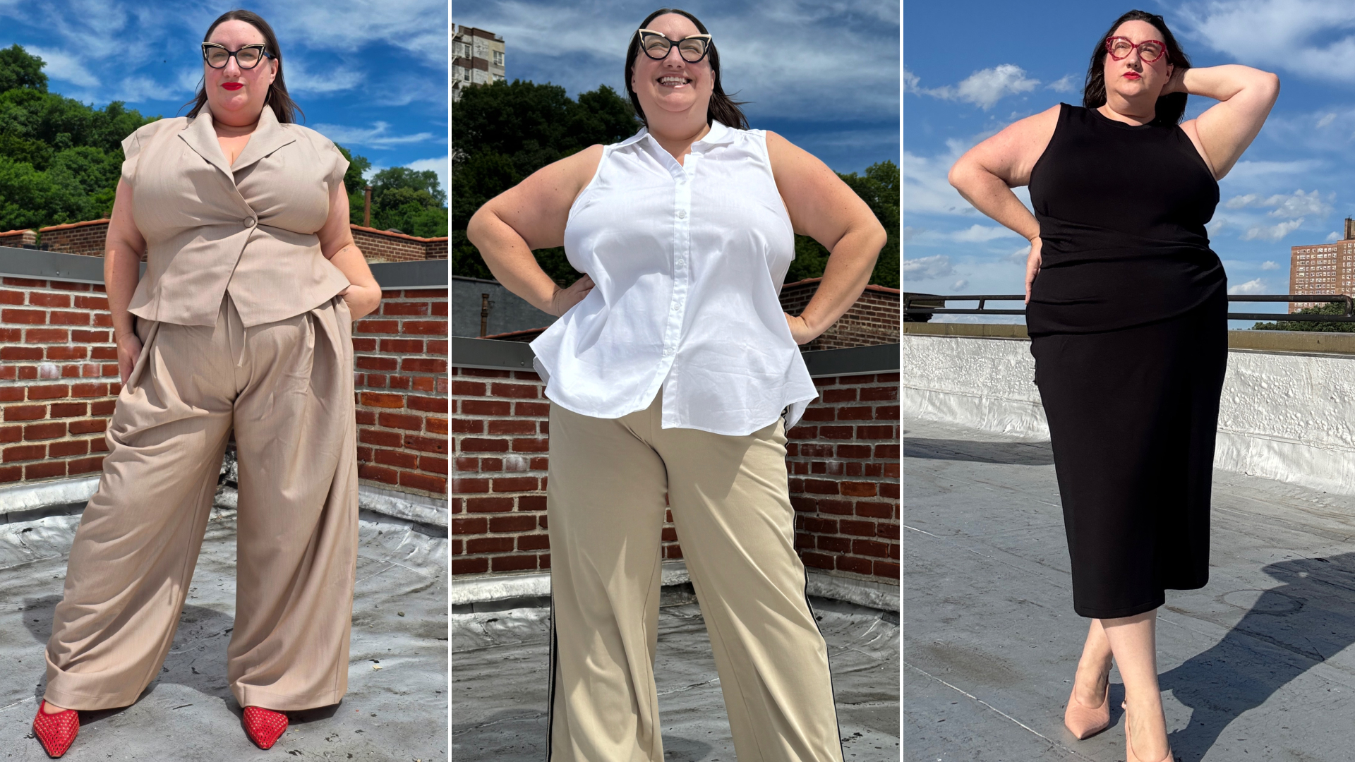 Sarah Chiwaya styles plus-size summer workwear