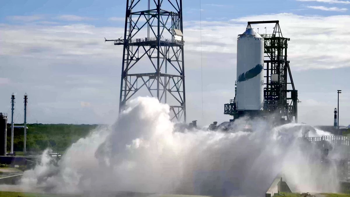 Blue Origin bedient de tweede trap van de gigantische New Glenn-raket vóór de eerste lancering (video)