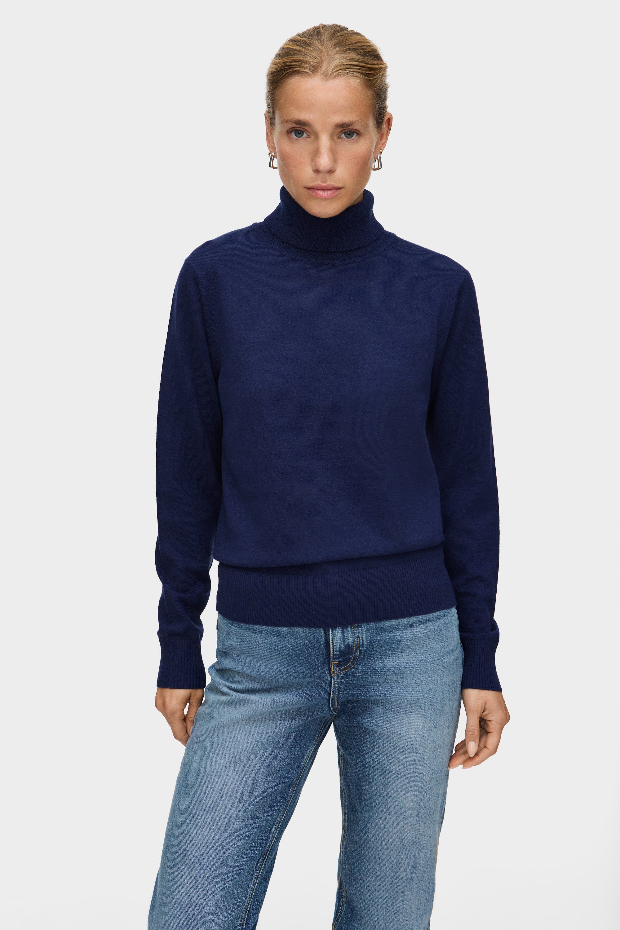 Katie Knitted Roll Neck Jumper