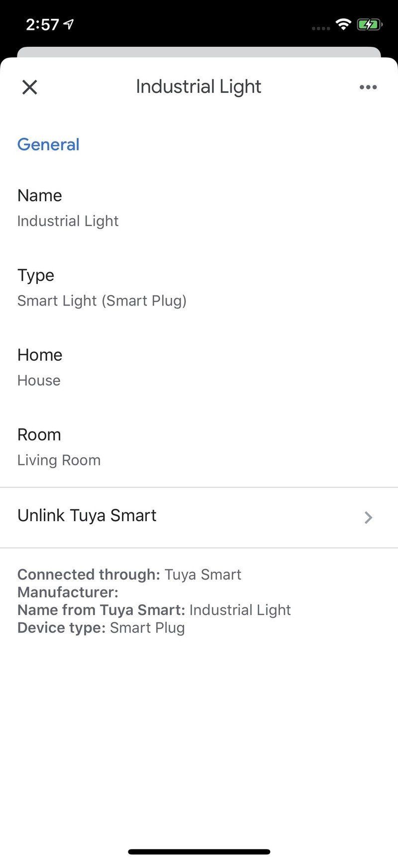 Google Home Device Types
