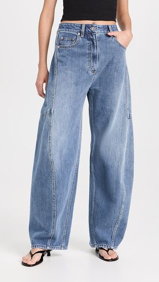 Tibi Classic Wash Denim Sid Jeans