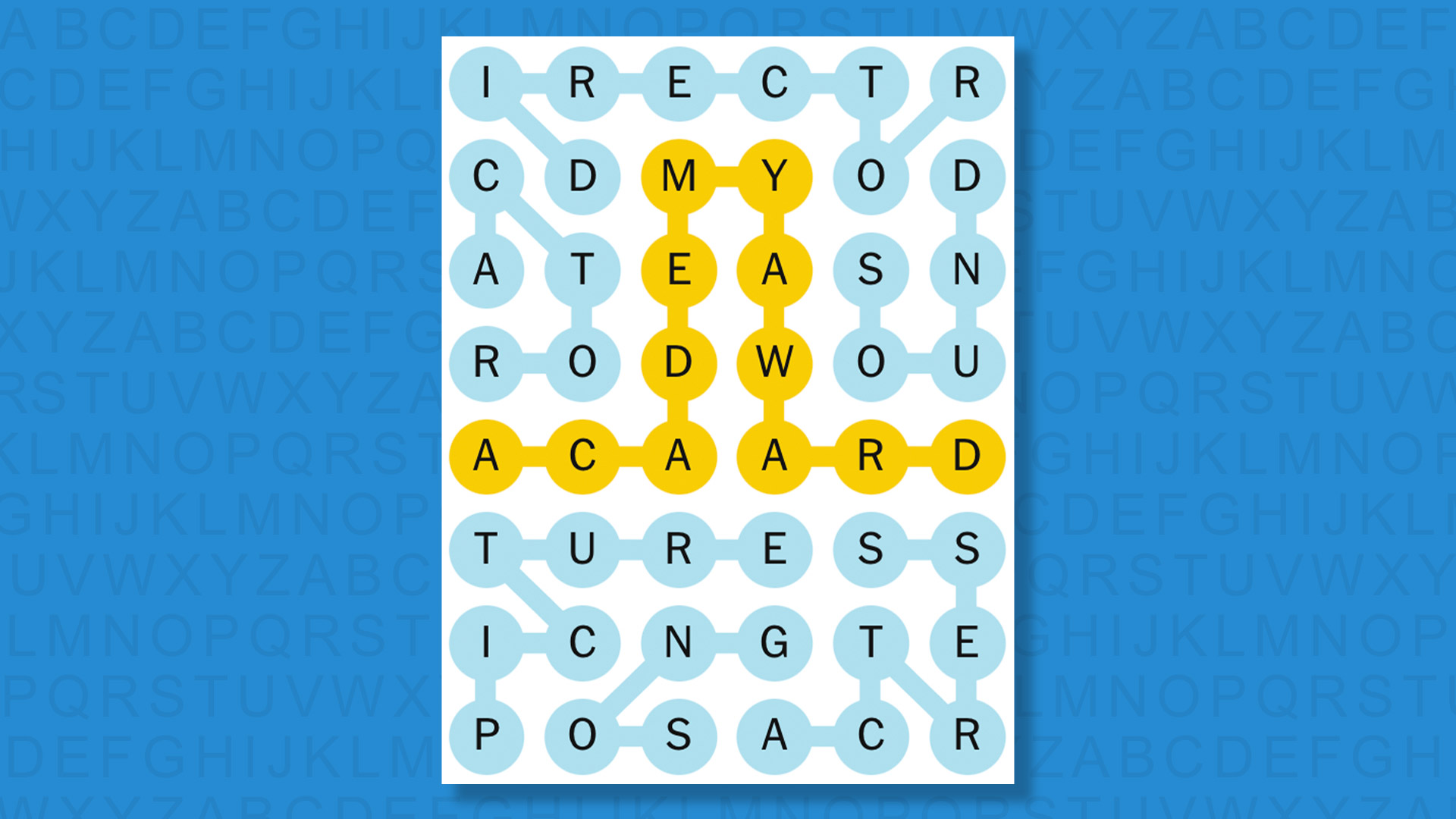 NYT Strands answers for game 742 on a blue background