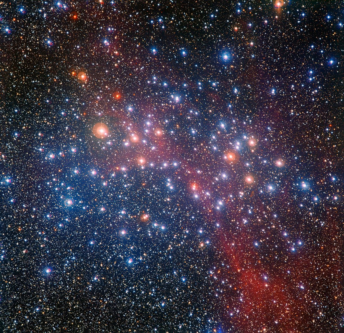 cluster of stars in the sky tonight