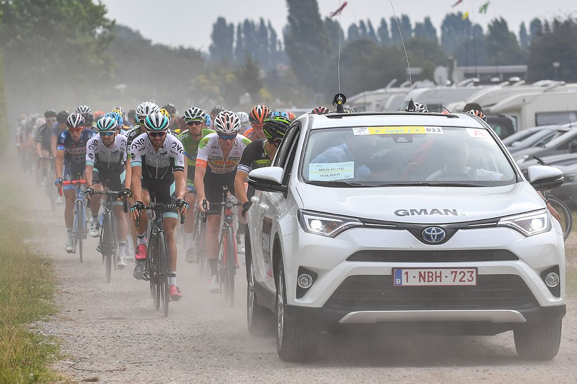 The peloton in Schaal Sels