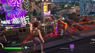 Ripley landing in Fortnite Mega City