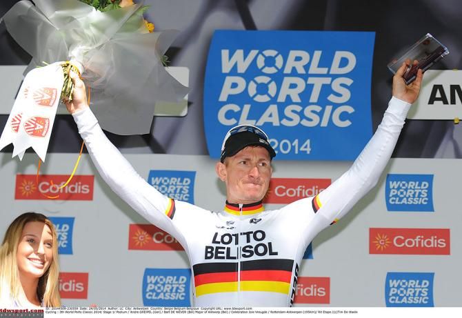 Andre Greipel on the podium
