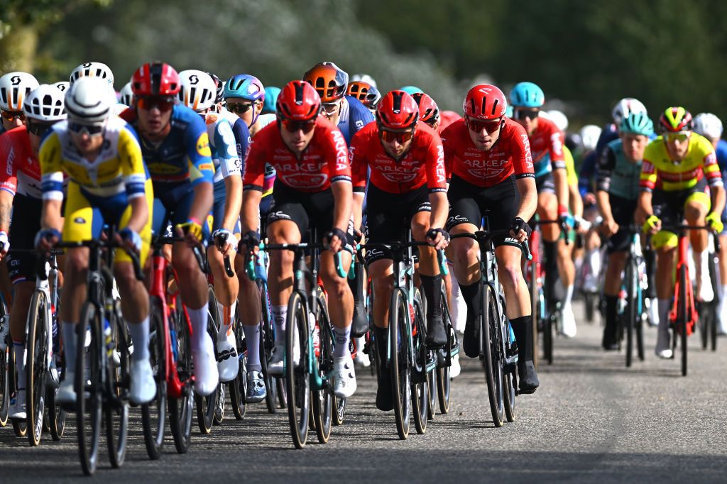LICHTERVELDE BELGIUM SEPTEMBER 25 David Dekker of The Netherlands and Team Arkea BB Hotels R competes during the 77th Omloop van het Houtland 2024 a 1952km one day race from Eernegem to Lichtervelde on September 25 2024 in Lichtervelde Belgium Photo by Luc ClaessenGetty Images