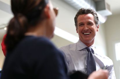 California Lt. Gov. Gavin Newsom is the frontrunner to replace Gov. Jerry Brown