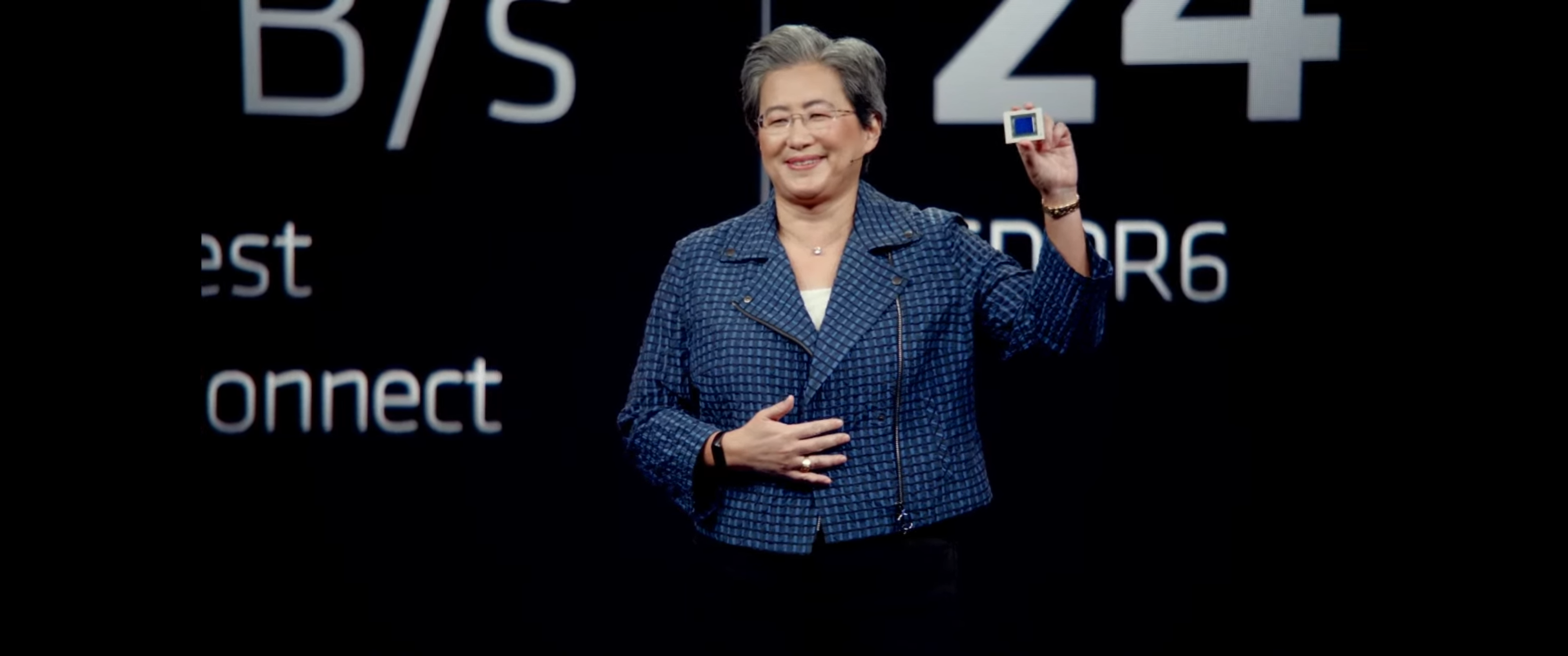 dr li siu holding a chip