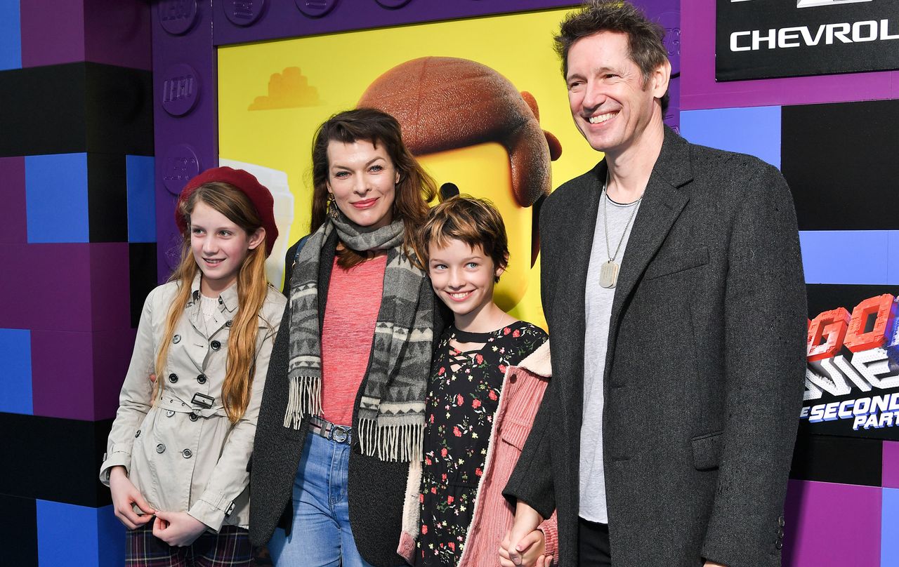 Milla Jovovich and family