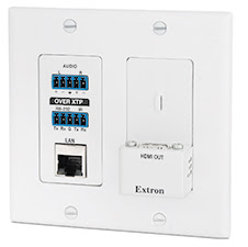 Extron XTP Receiver for Wall-mounted Displays