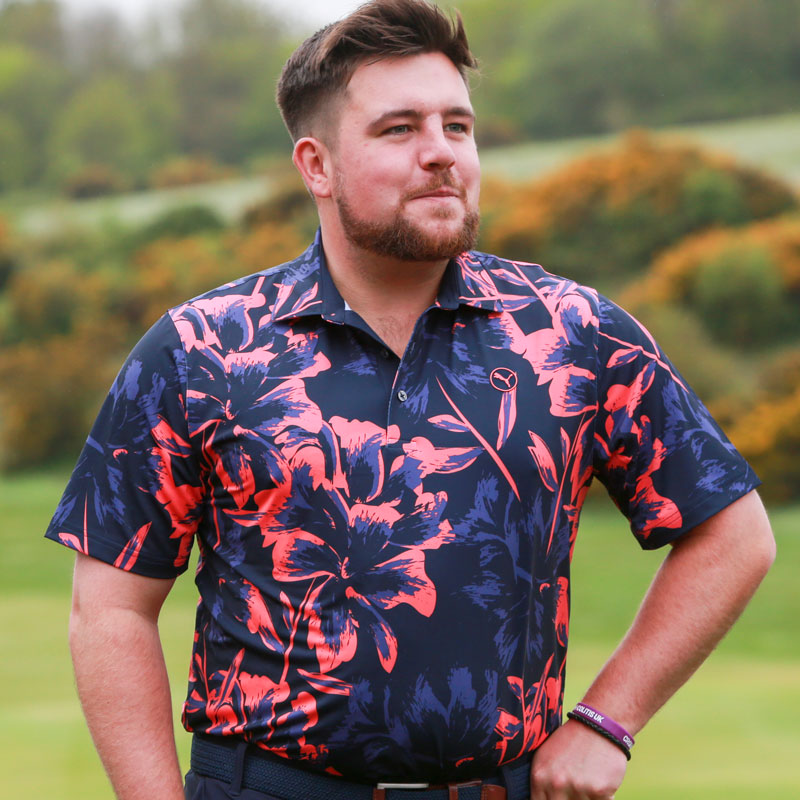 Puma MATTR Broken Flower Golf Polo