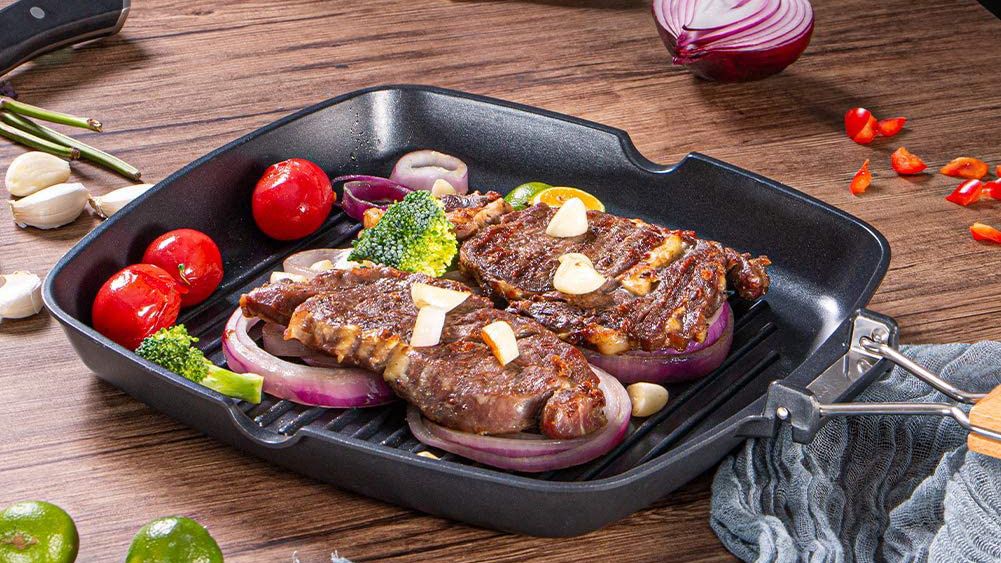 Best induction pan: SKY LIGHT Grill pan Induction 28 cm