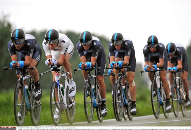 Team Sky in its debut grand tour