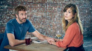 From left: Chris O’Dowd as Tom and Rosamund Pike as Louise in SundanceTV's 'State of the Union'