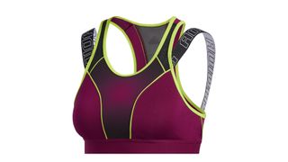 Adidas Don’t Rest Sport Hack Bra in pink and yellow