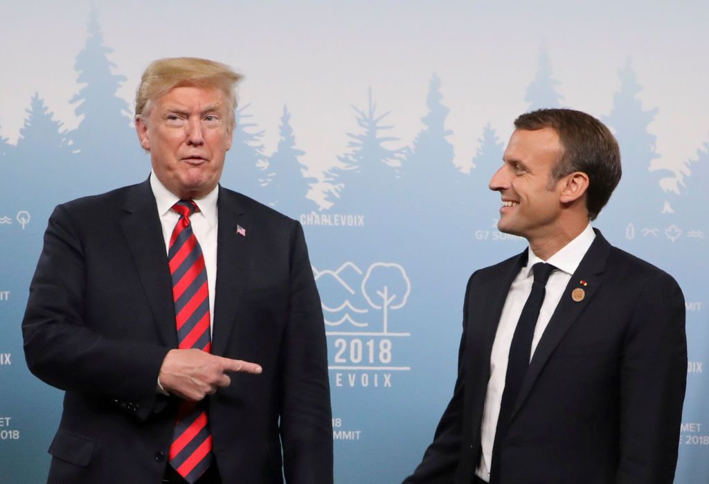 President Trump and French President Emmanuel Macron