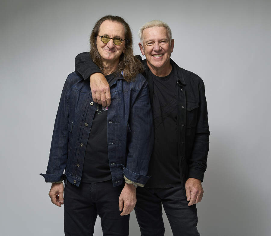 Geddy Lee and Alex Lifeson - studio portrait