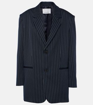 The Frankie Shop, Aiden Pinstripe Twill Blazer