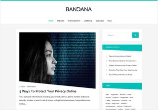 Free WordPress themes: Bandana