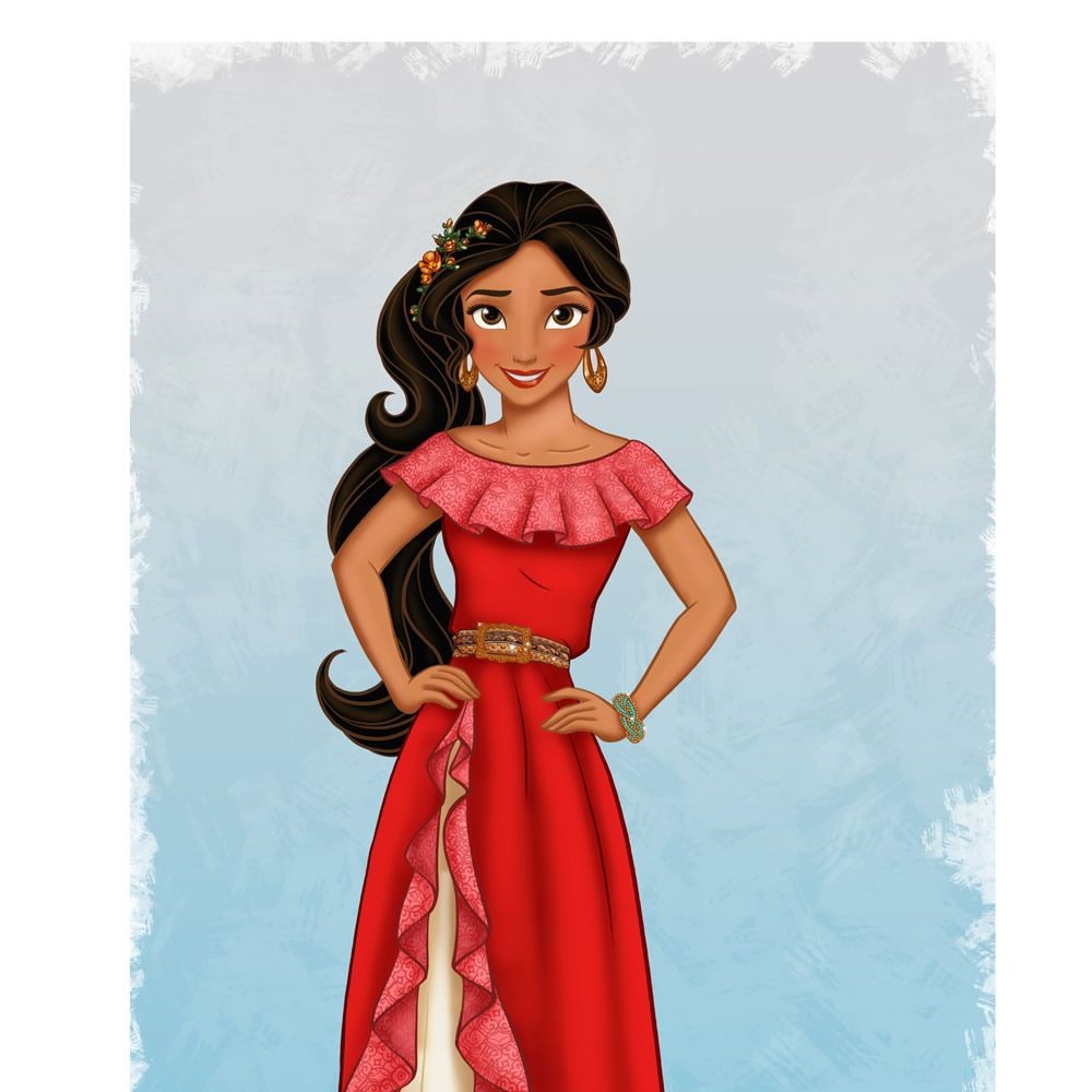 disney princess with a red dress