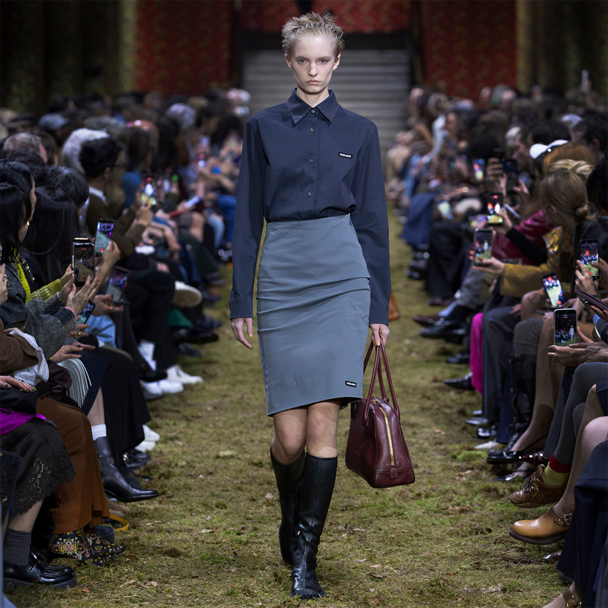 Photos of Miu Miu's F/W 26 runway show. 