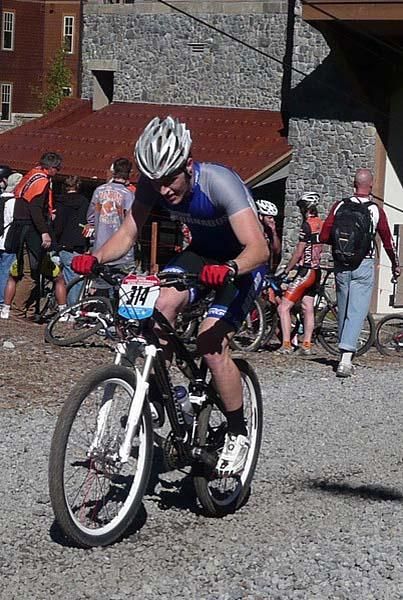 Tristan Cowie (Brevard College) in the division 2 short track.