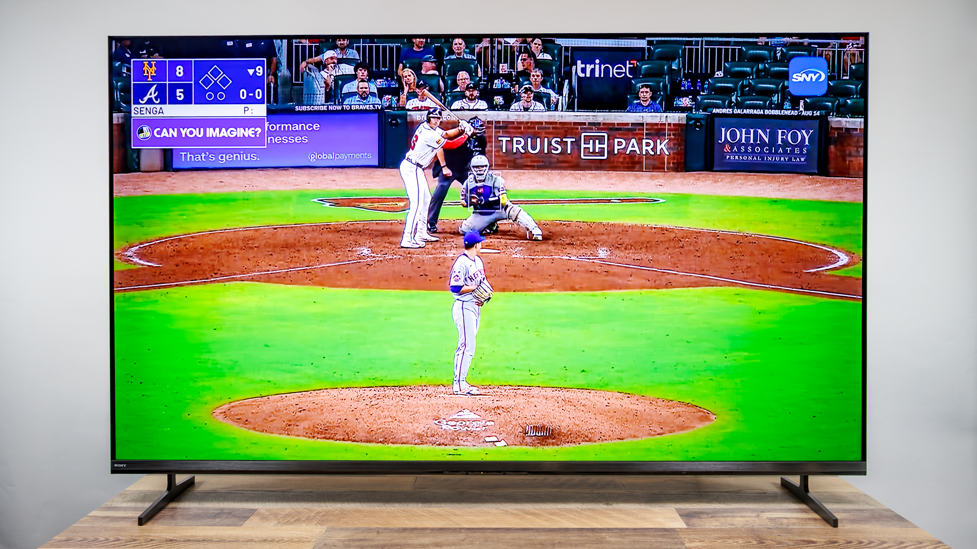 A Sony Bravia 3 II TV on a desk