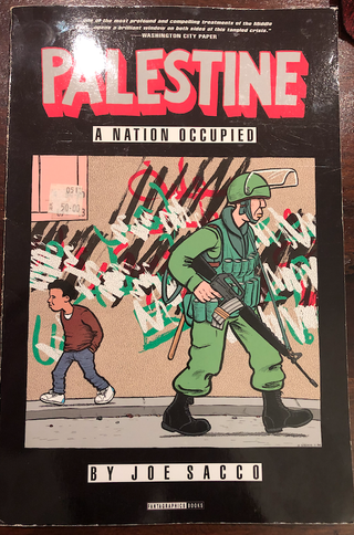 Tegneserier for voksne: Forsiden til boka Palestine av Joe Sacco