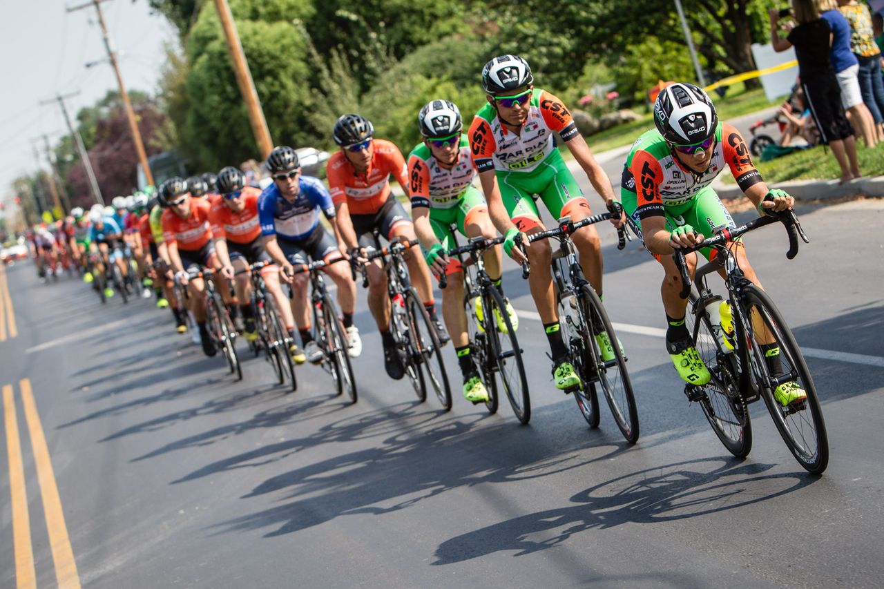 Bardiani CSF did a lot of work on the front to pull back the breakaway during stage 5