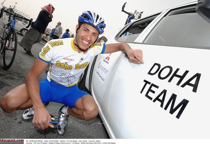 Rafaa Chtioui (Doha Team) in the 2008 Tour of Qatar
