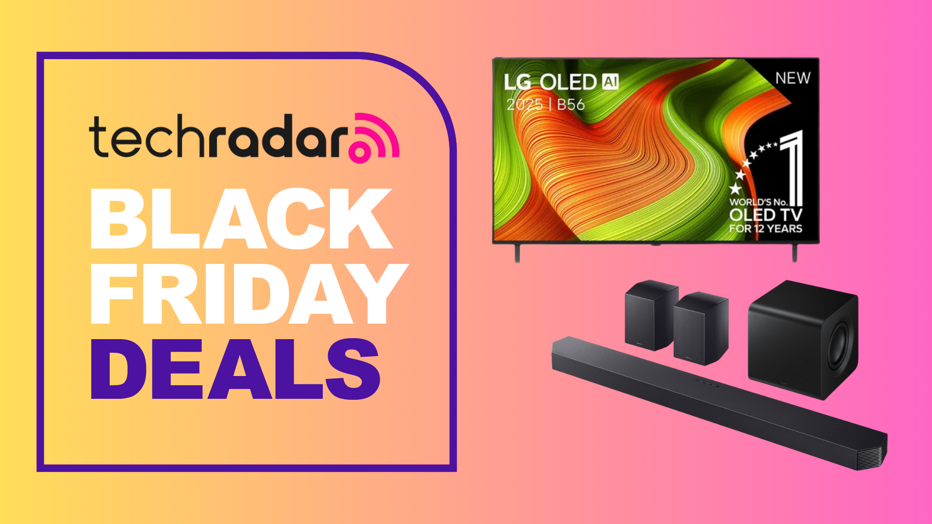 Black Friday tv en soundbar deals