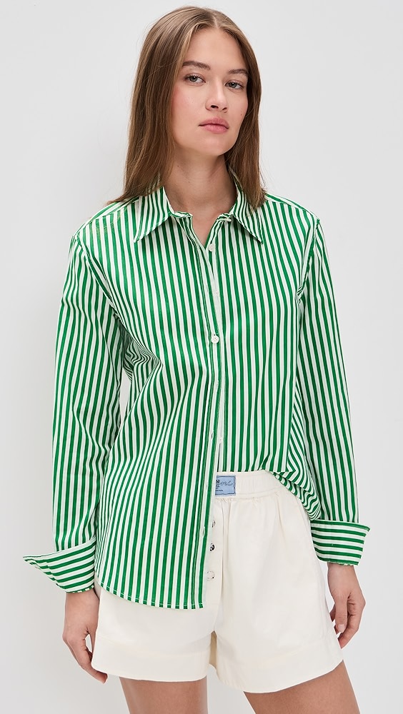 Perfectwhitetee Gisele Cotton Poplin Slim Fit Button Down