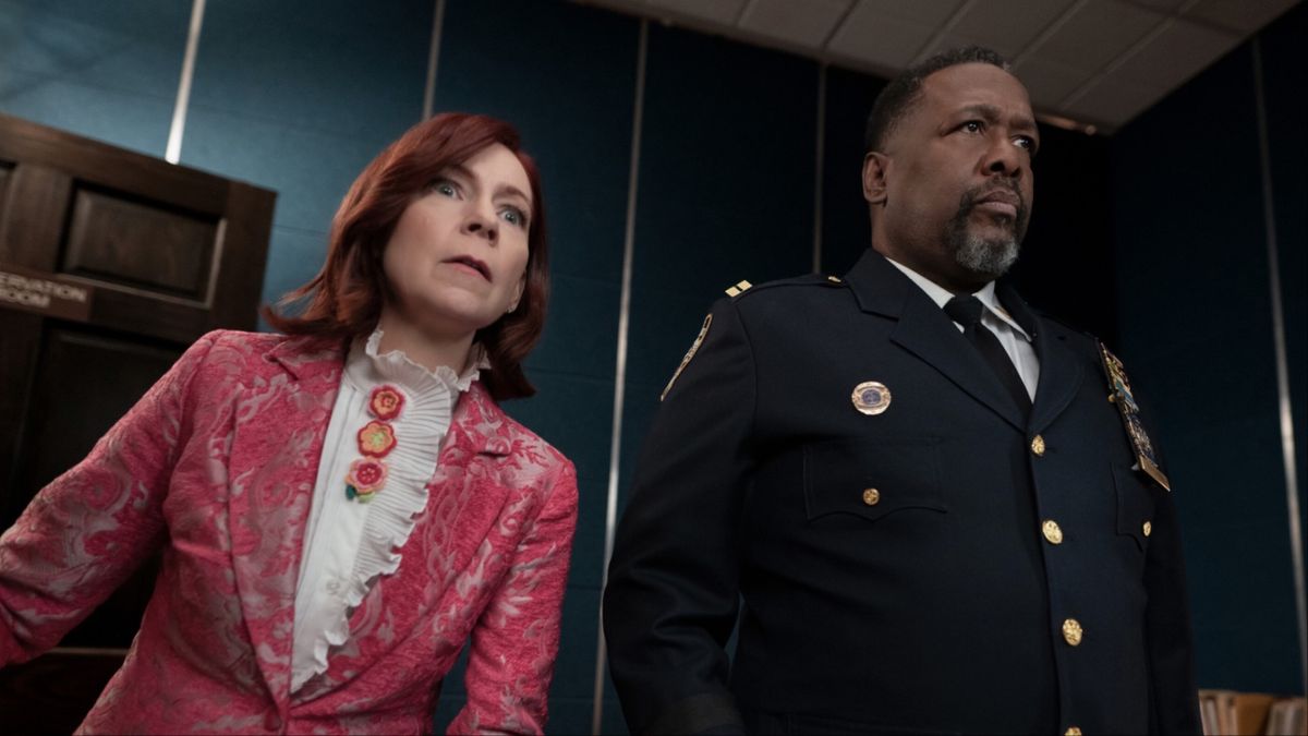 Carrie Preston and Wendell Pierce in Elsbeth Season 2x13