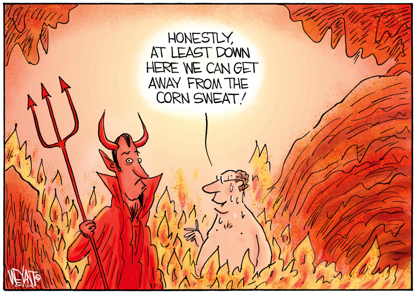 Political cartoon