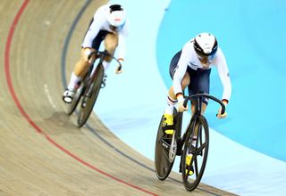 Miriam Welte and Kristina Vogel (Germany) in the team sprint