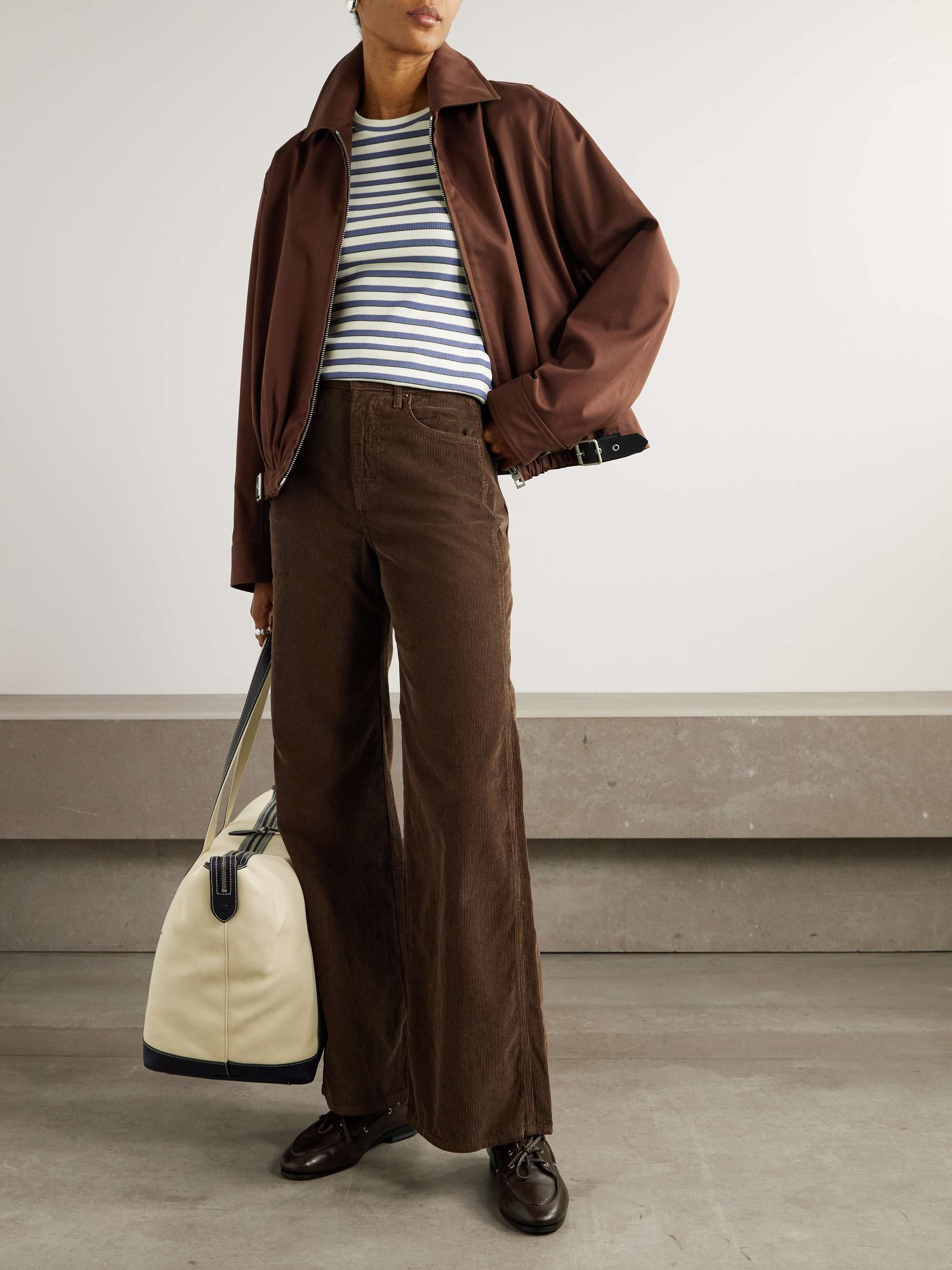 Taylor Cotton-Corduroy Wide-Leg Pants