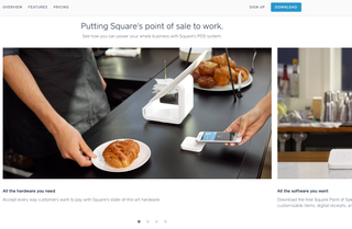 Sliders in web design: Square